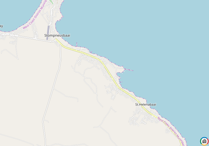 Map location of Sandy Point